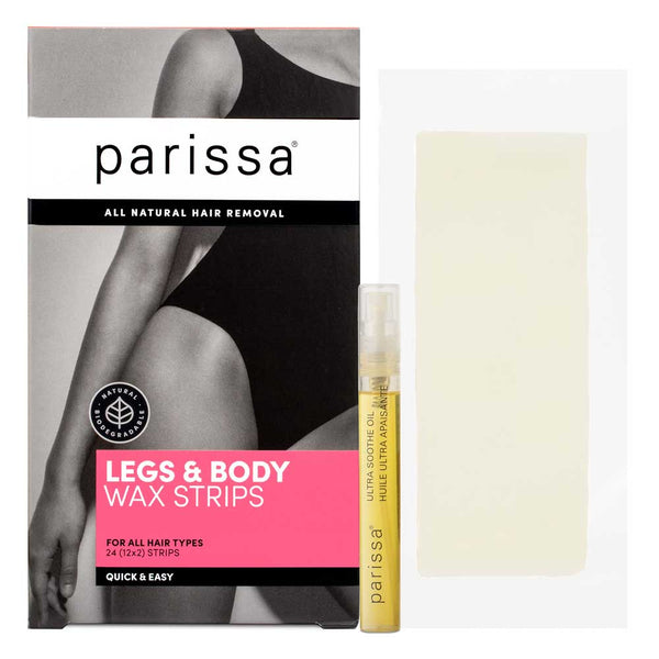 Parissa Legs & Body Wax Strips - 24 Pack