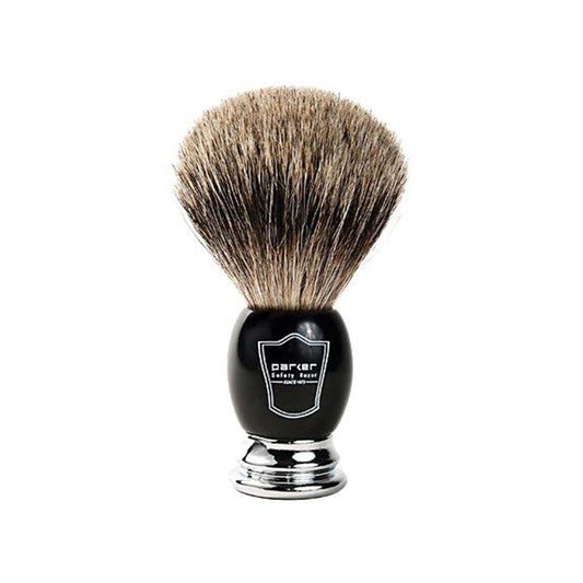 Parker Vegan Shaving Brush - Black & Chrome - L'Organic