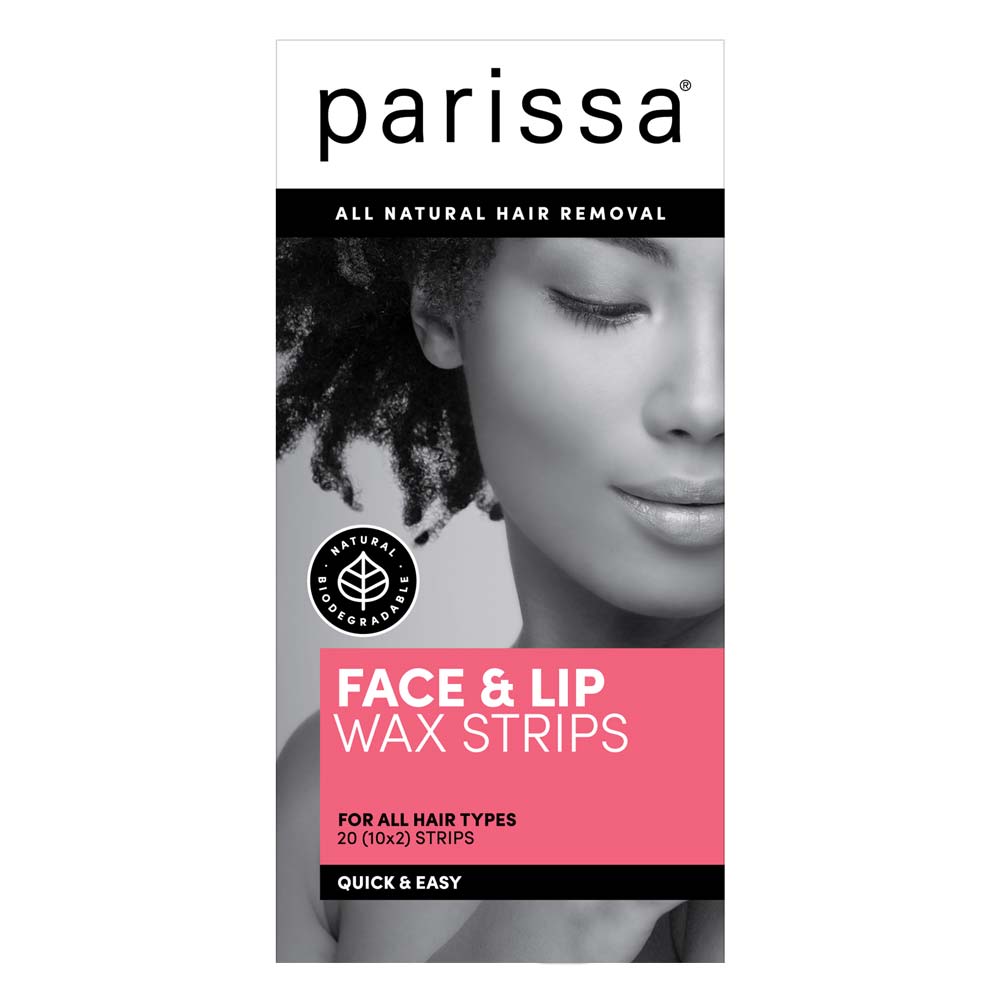 Parrisa Face & Lip Wax Strips - 20 Pack