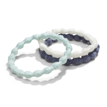 Kooshoo Plastic-Free Ocean Pearl Hair Ties - 3 Pack