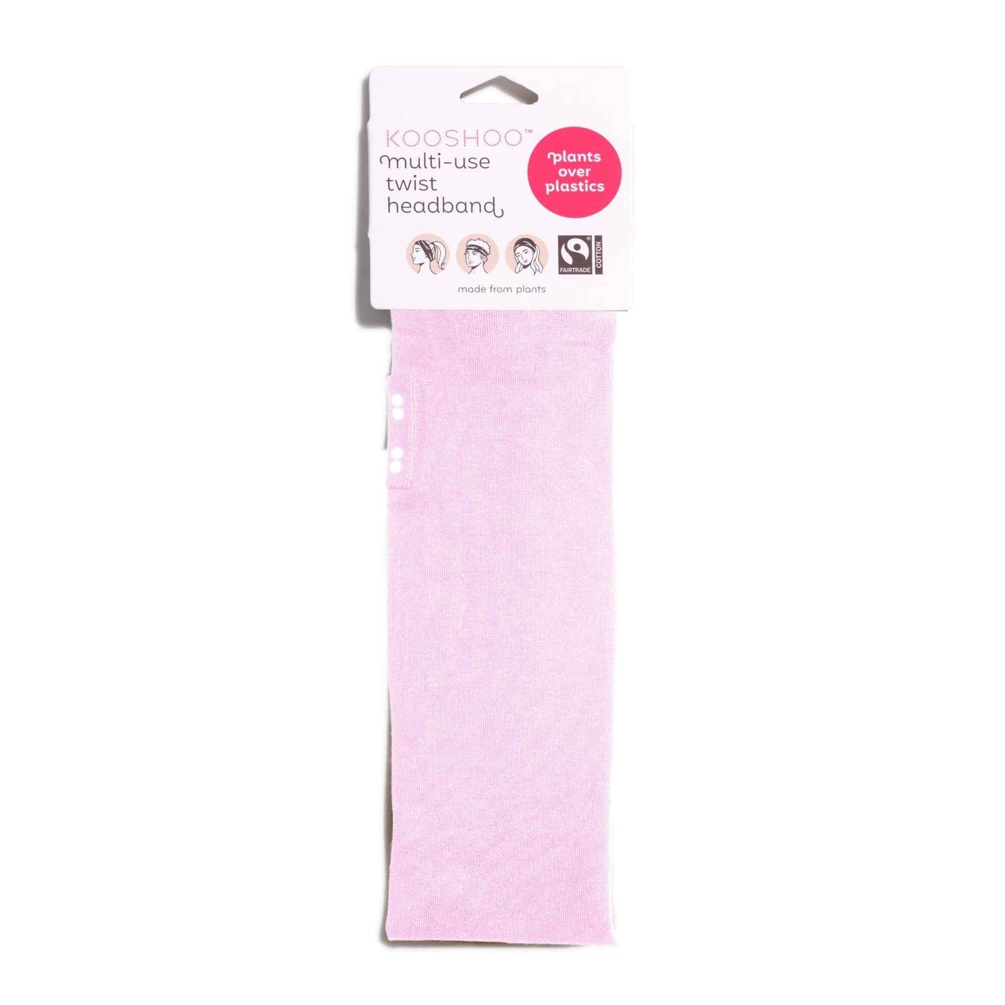 Kooshoo Organic Twist Headband - Pink Mist