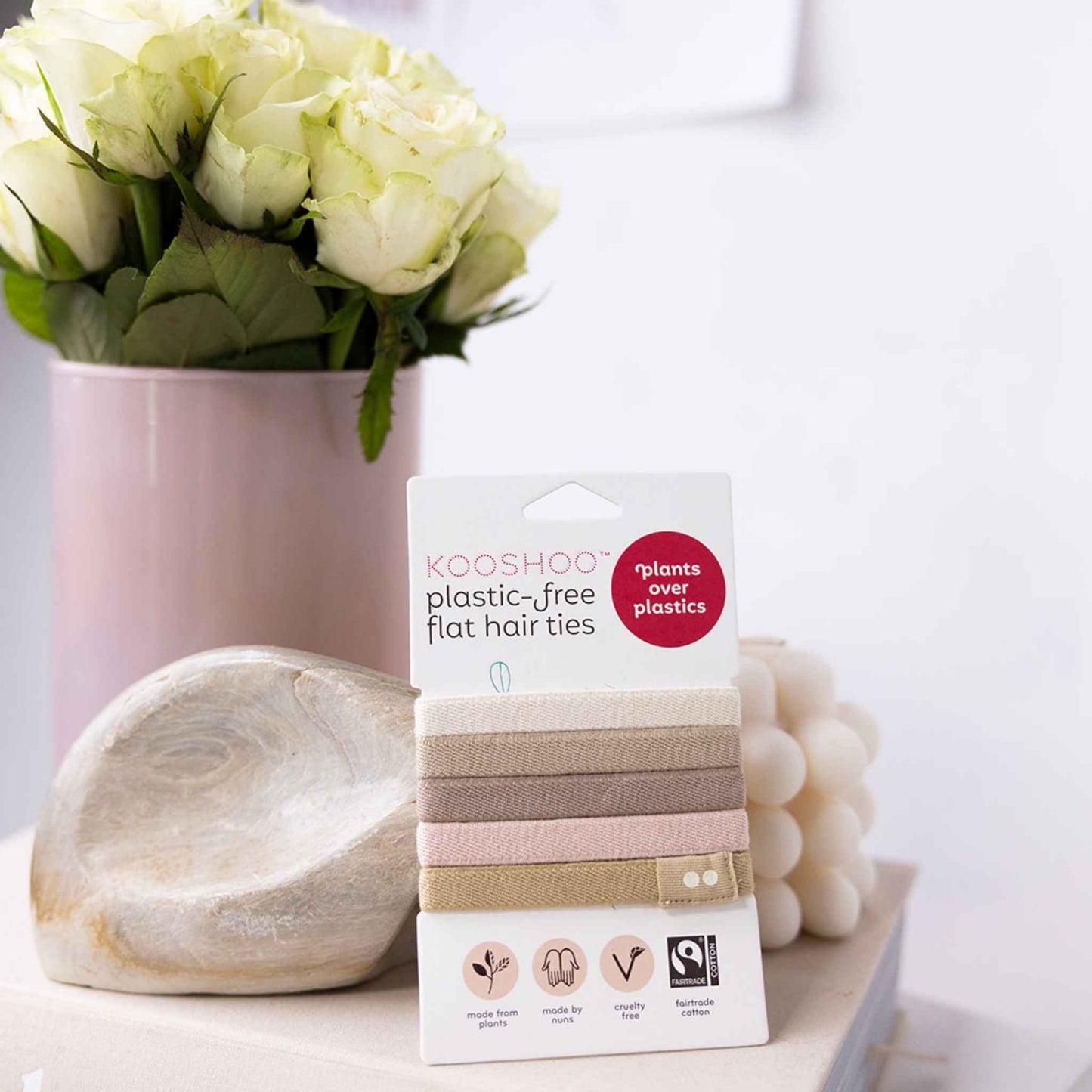 Kooshoo Plastic-Free Hair Ties - Earth Tints