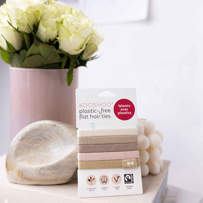 Kooshoo Plastic-Free Hair Ties - Earth Tints