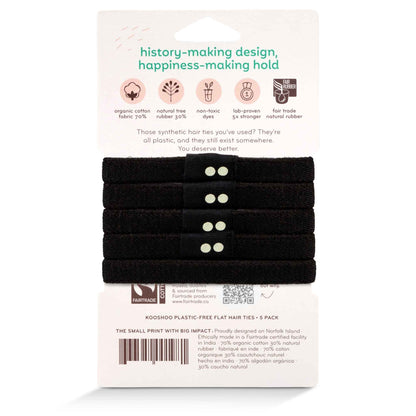 Kooshoo Plastic-Free Hair Ties - Earth Tints