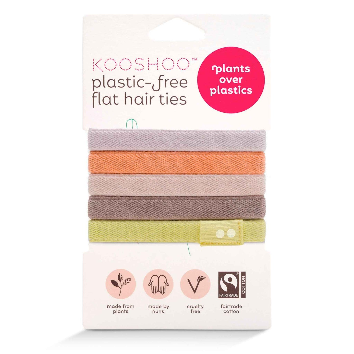 Kooshoo Plastic-Free Hair Ties - Earth Tints