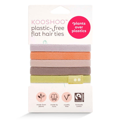 Kooshoo Plastic-Free Hair Ties - Earth Tints