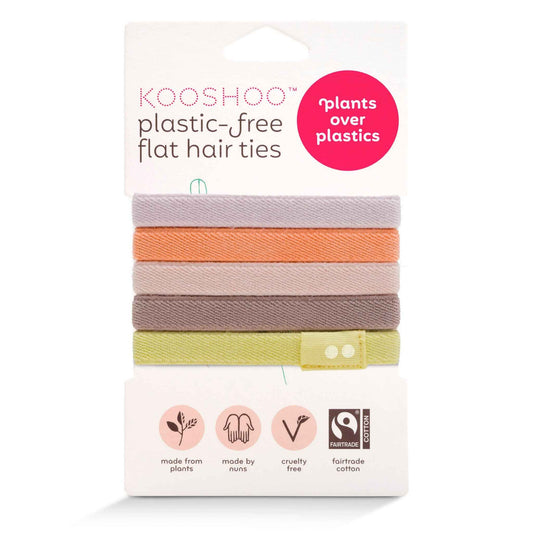 Kooshoo Plastic-Free Hair Ties - Bright Spark