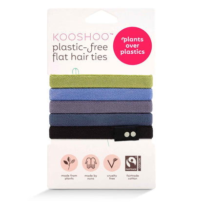 Kooshoo Plastic-Free Hair Ties - Earth Tints