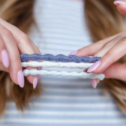 Kooshoo Plastic-Free Ocean Pearl Hair Ties - 3 Pack