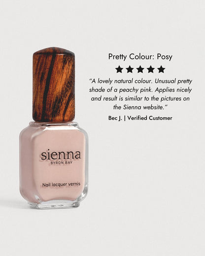 Sienna Nail Polish Posy - Nude Pink - 10ml