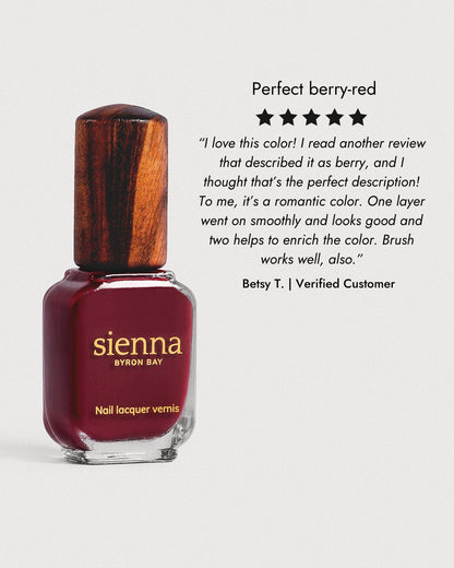 Sienna Nail Polish Promise - Plum Red - 10ml