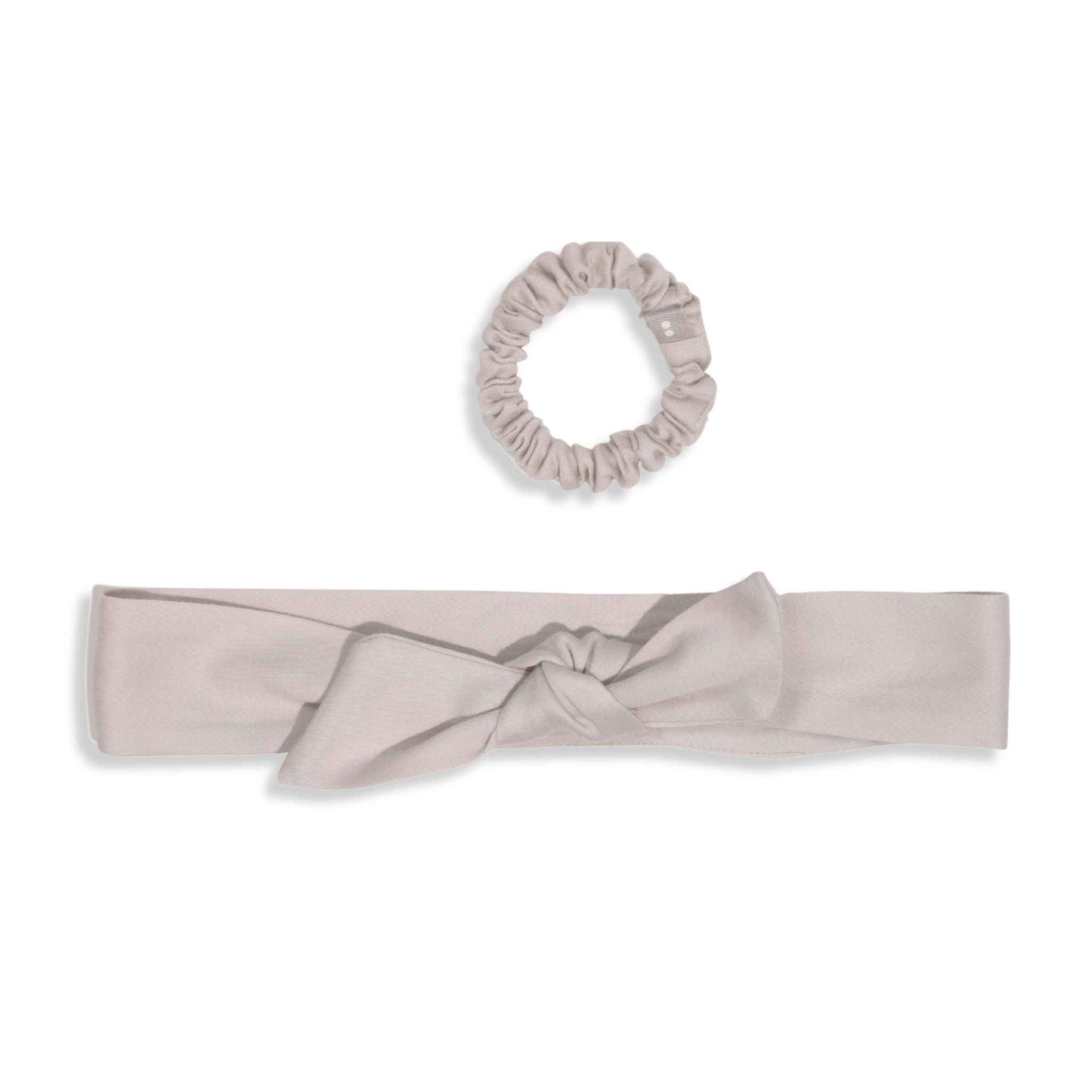 Kooshoo Plastic-free Satin Bow Scrunchie - Black
