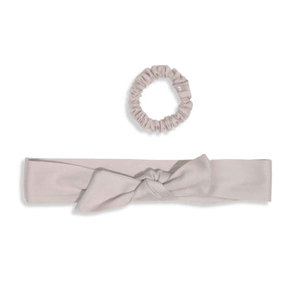 Kooshoo Plastic-free Satin Bow Scrunchie - Black