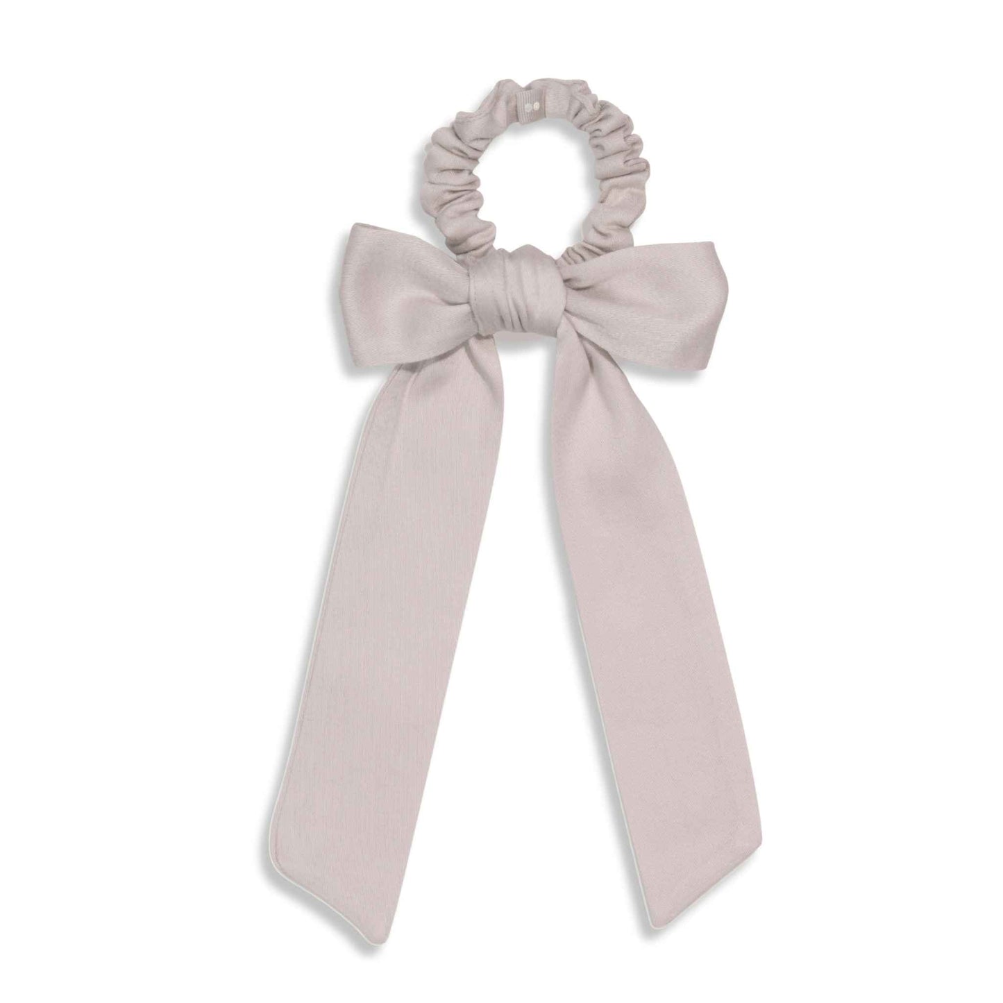 Kooshoo Plastic-free Satin Bow Scrunchie - Black