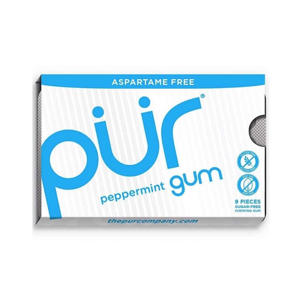 Pur Gum Peppermint Gum 9 Pieces - L'Organic