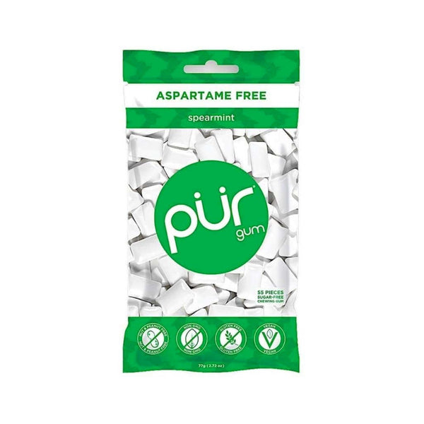 Pur Gum Spearmint Gum 55 Pieces - L'Organic