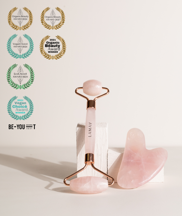 La Mav Quartz Gua Sha and Roller Set - L'Organic