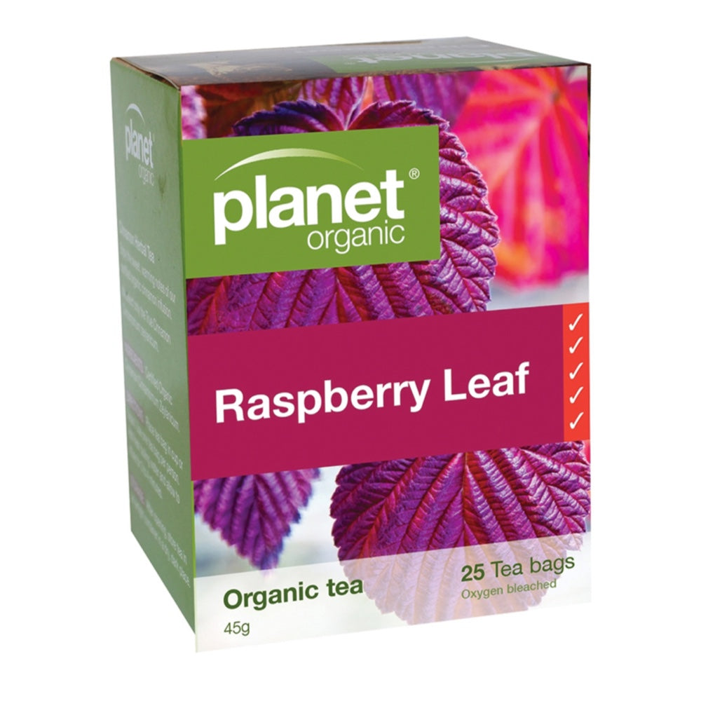 Herbal Tea Raspberry PLANET ORGANIC Herbal Tea Raspberry Leaf 25 Bags – L'Organic