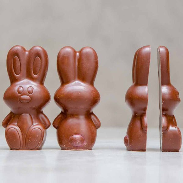 Ratio Cocoa Roasters Dark Chocolate Vegan Easter Bunny Trio - 120g