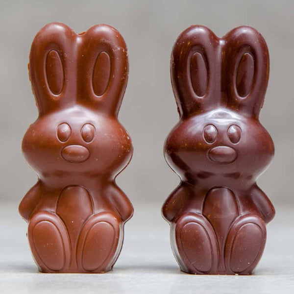 Ratio Cocoa Roasters Dark Chocolate Vegan Easter Bunny Trio - 120g