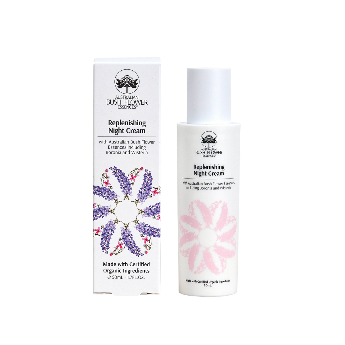 Australian Bush Flower Essences Night Cream - Replenishing - 50ml