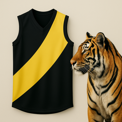 Soapmaid Footy Bath Bomb (Black & Yellow) - Richmond Tigers - 1 Pack