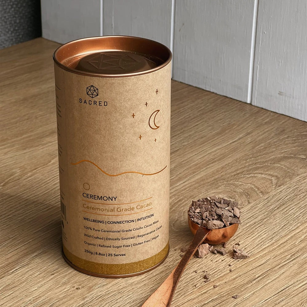 Sacred Taste Organic Drinking Cacao (Ceremonial Grade Cacao) Ceremony 250g