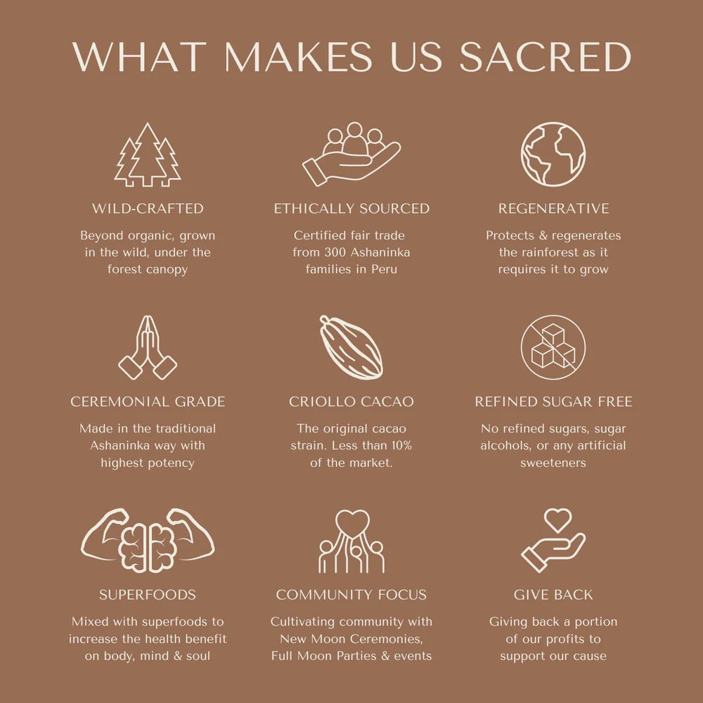 Sacred Taste Organic Drinking Cacao (Chilli Cacao) Fire 250g