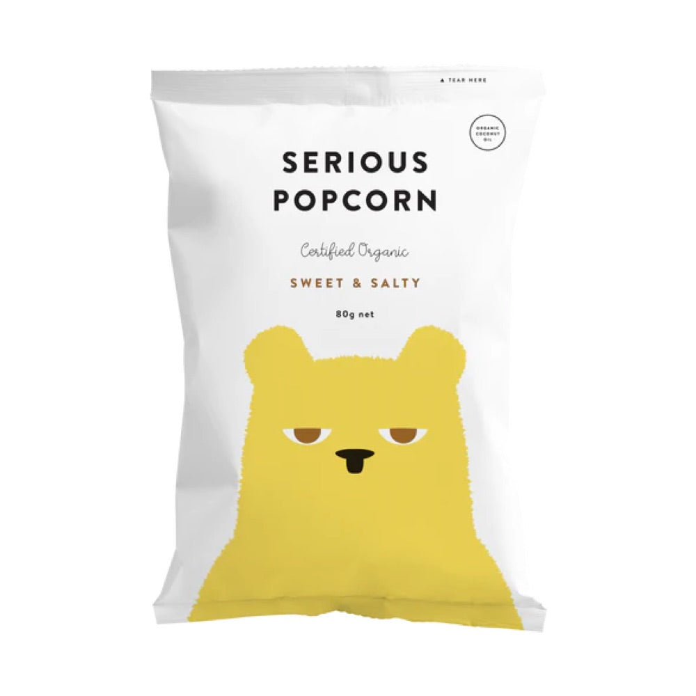 Serious Organic Popcorn Sweet & Salty - 80g – L'Organic