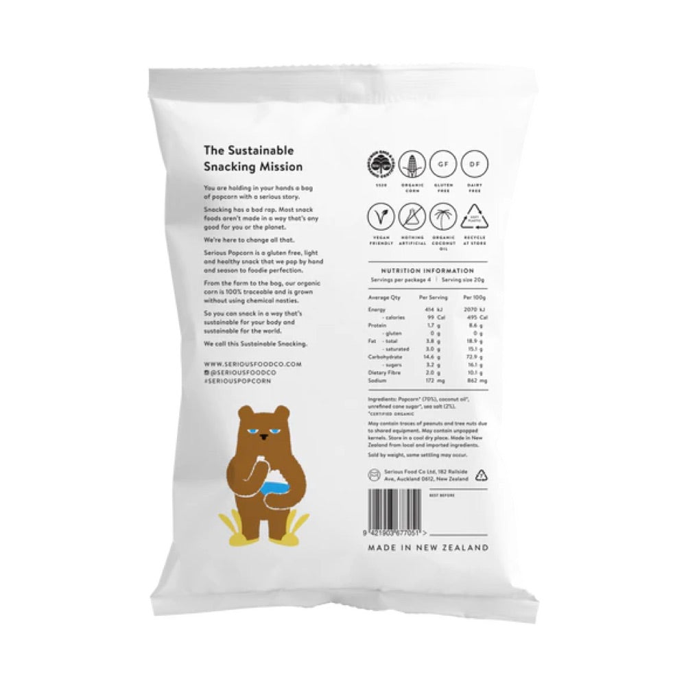 Serious Organic Popcorn Sweet & Salty - 80g