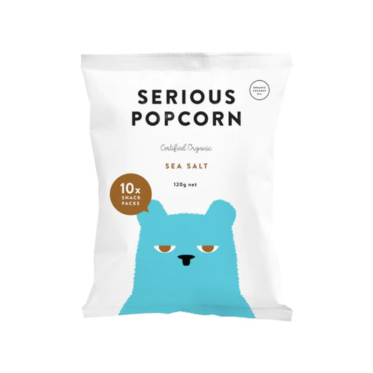 Serious Organic Popcorn Multi Pack Sea Salt - 10x12g