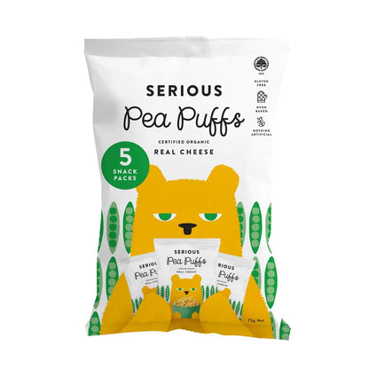 Serious Pea Puffs Multi Pack Real Cheese - 5x15g