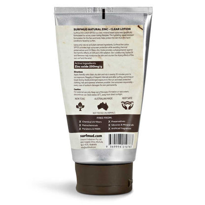 SURFMUD Natural Zinc Sunscreen Lotion SPF 30 - 125g