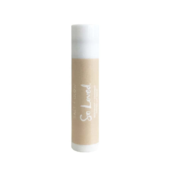 Salt and Glow Lip Balm - SO LOVED - Beetroot + Coconut