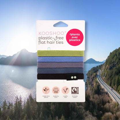 Kooshoo Plastic-Free Hair Ties - Earth Tints