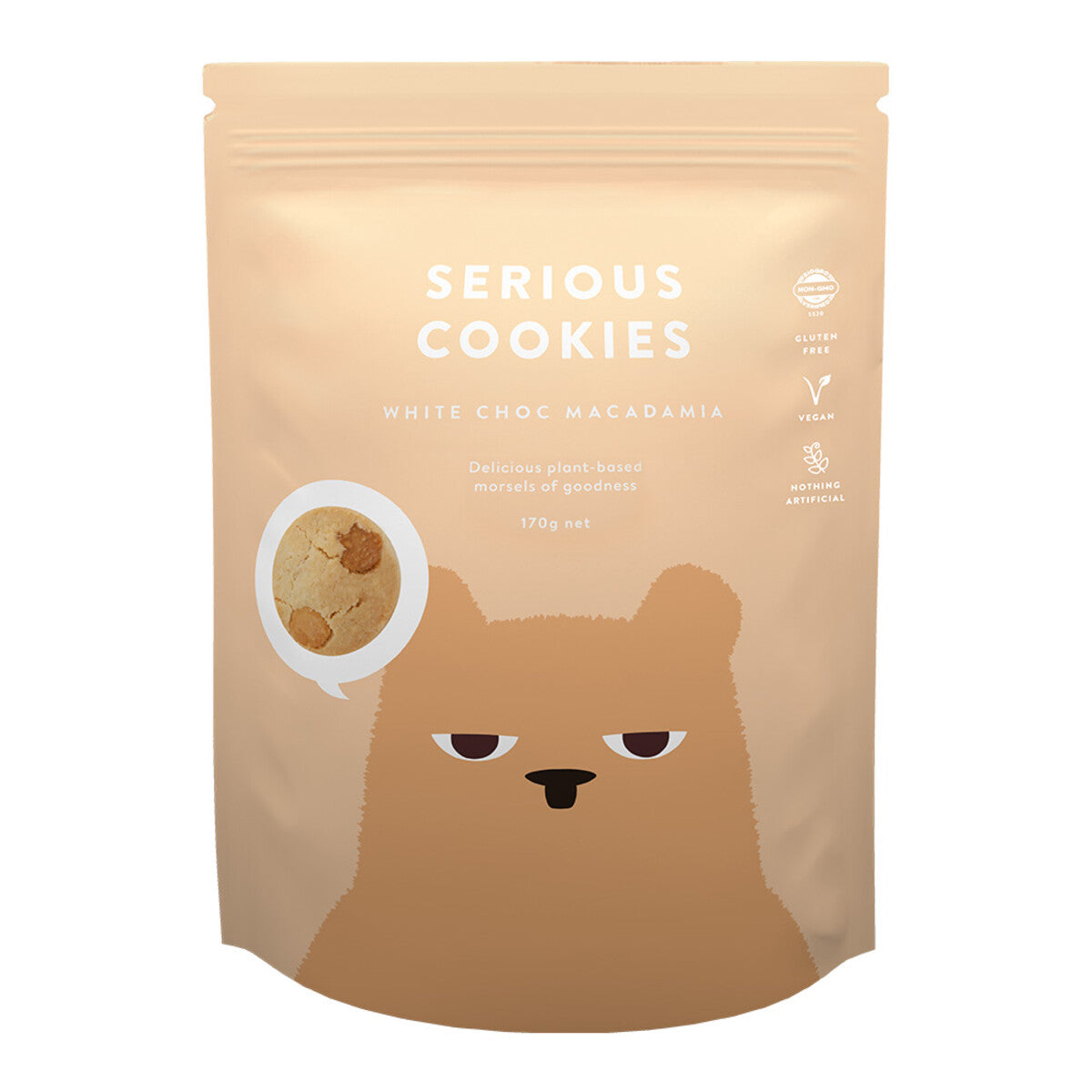 Serious White Choc Macadamia Cookies - 170g