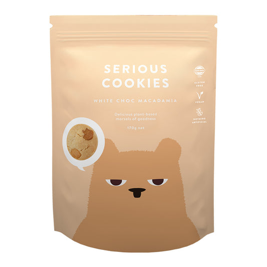 Serious White Choc Macadamia Cookies - 170g