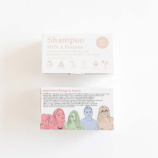 Shampoo With A Purpose - Colour Treated Shampoo/Conditioner Bar - 135g