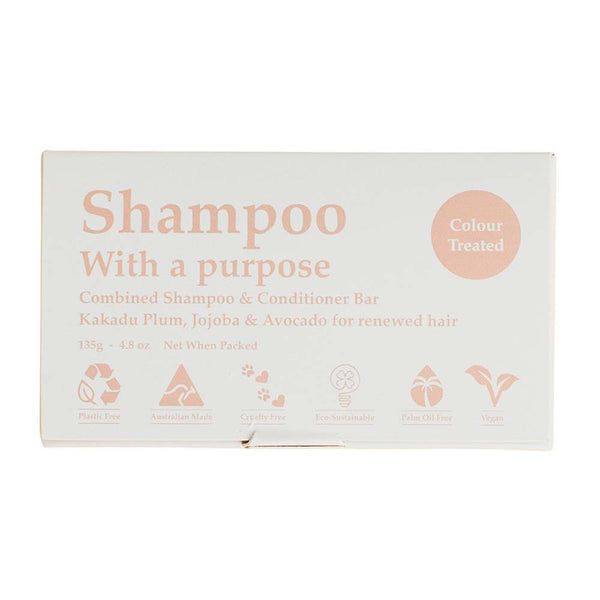 Shampoo With A Purpose - Colour Treated Shampoo/Conditioner Bar - 135g