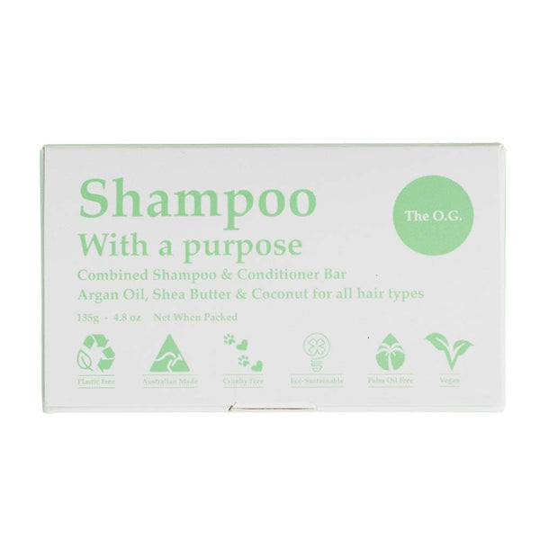 Shampoo With A Purpose - The O.G. Shampoo/Conditioner Bar 135g