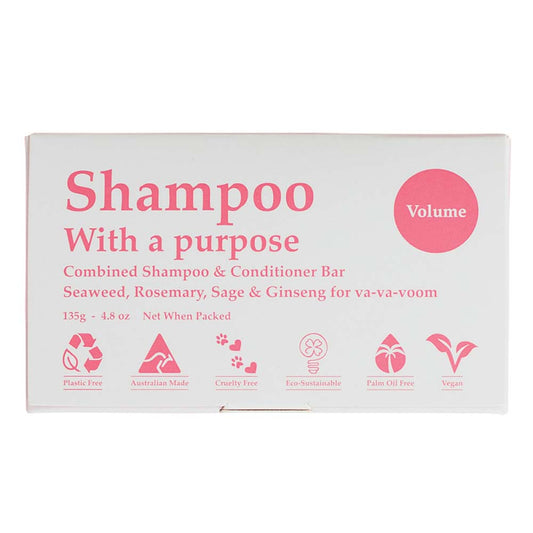 Shampoo With A Purpose - Volume Shampoo/Conditioner Bar - 135g