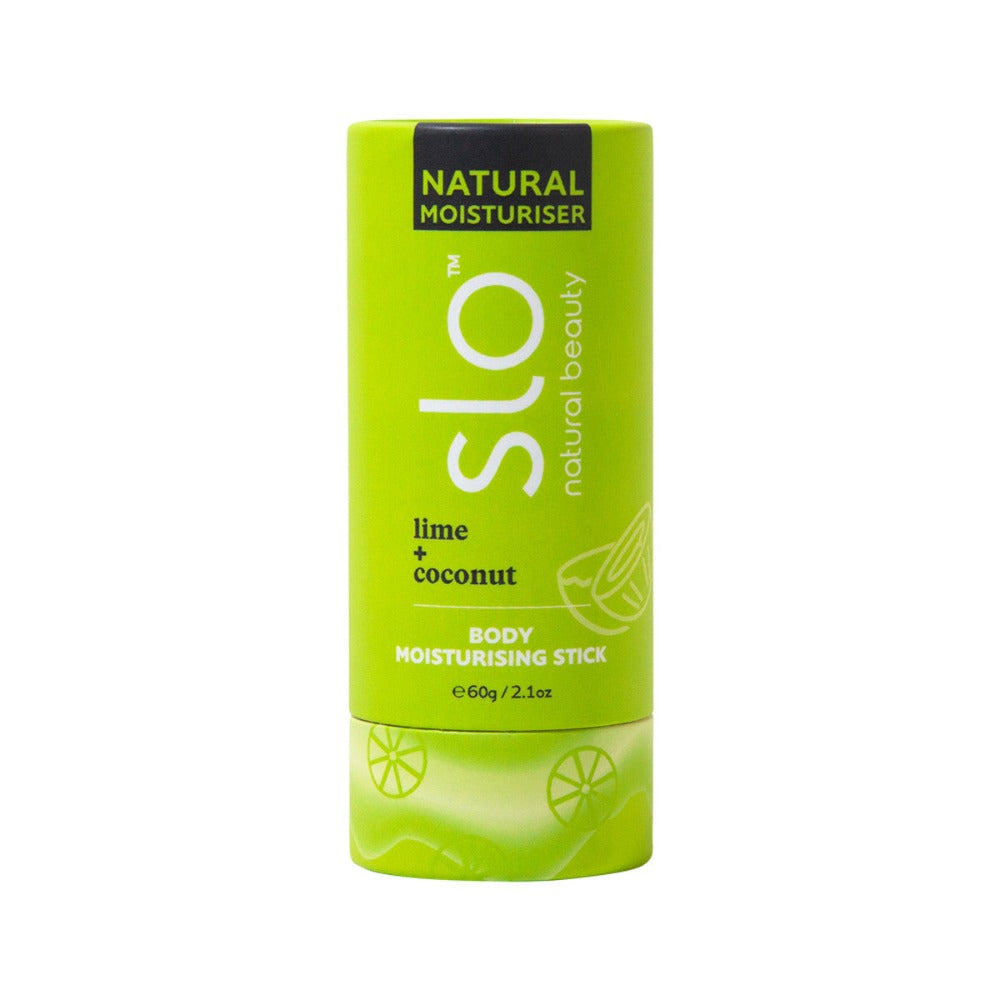 Slo Natural Beauty Natural Body Moisturising Stick Lime   Coconut 60g Slo Natural Beauty Natural Body Moisturising Stick Lime   Coconut 60g