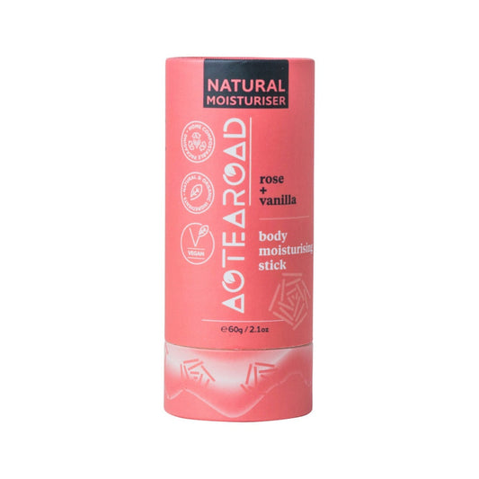 Slo Natural Beauty Natural Body Moisturising Stick Rose + Vanilla 60g