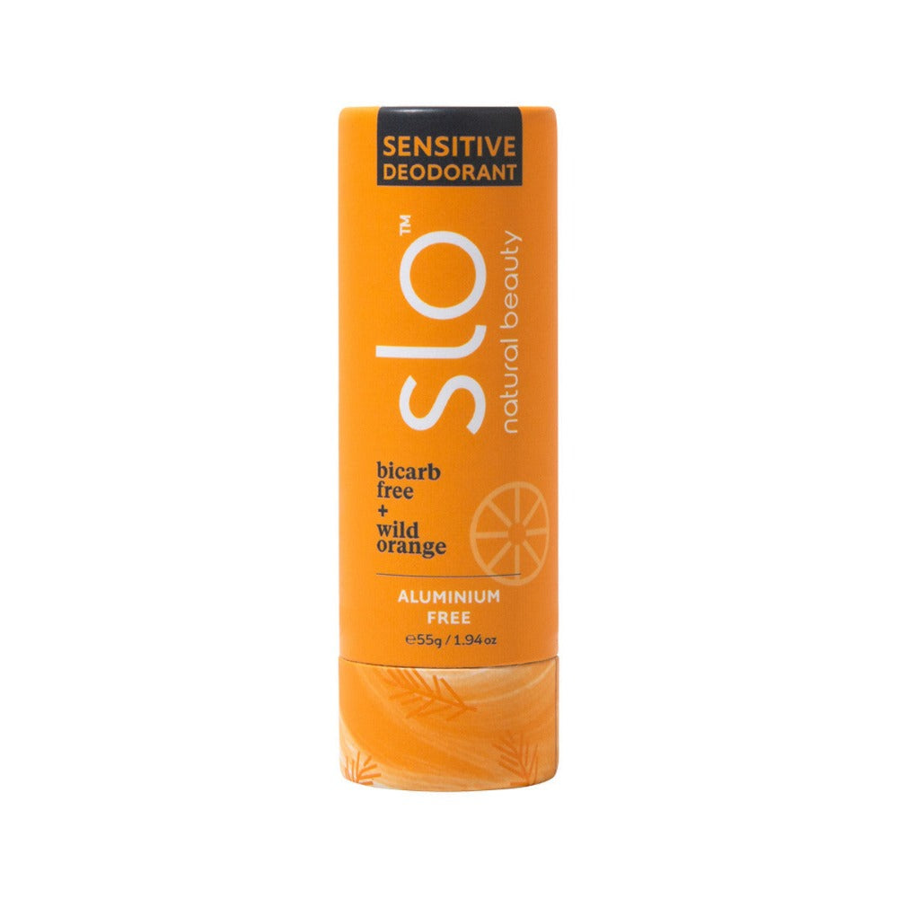 Slo Natural Beauty Sensitive Deodorant Stick Bicarb Free + Wild Orange ...