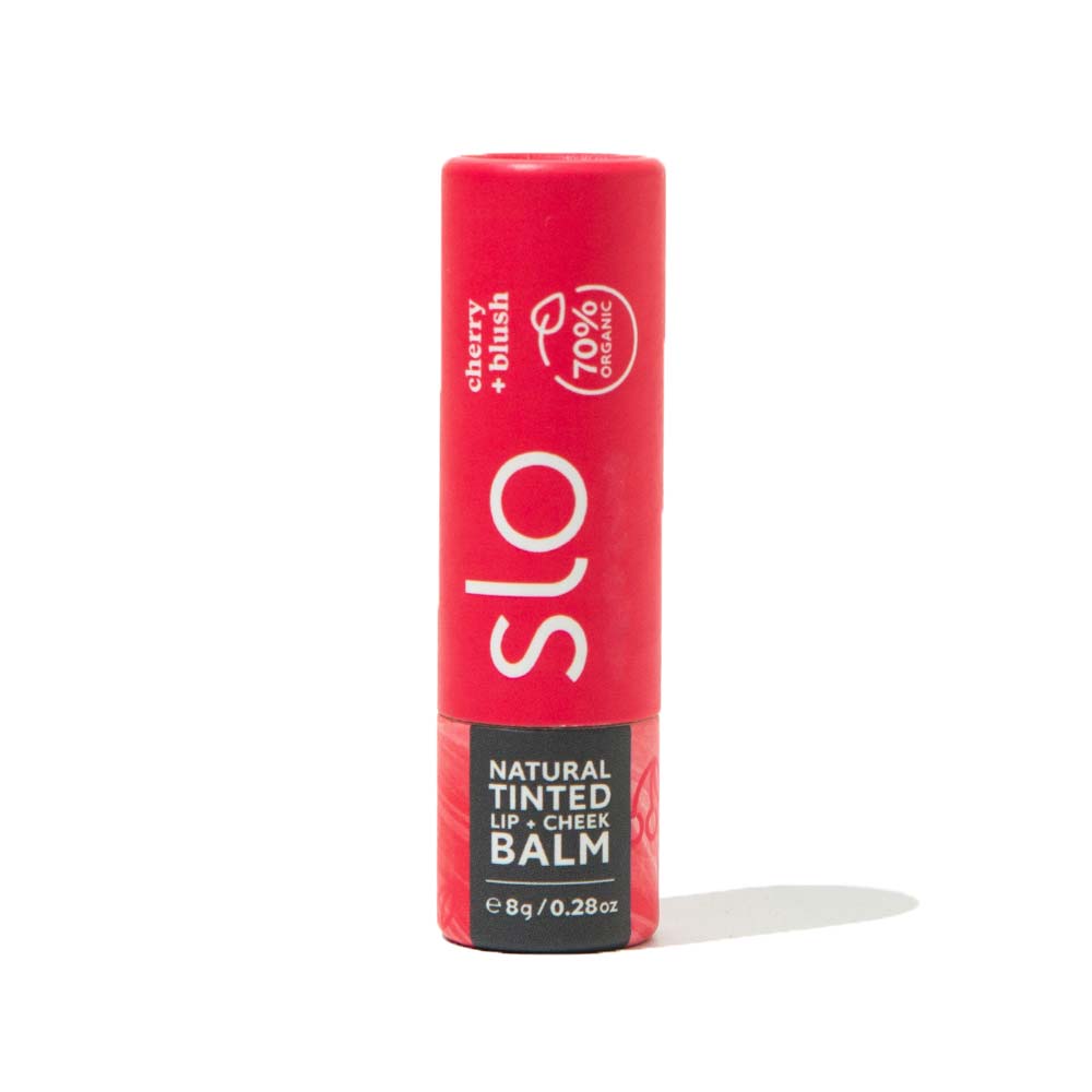 Slo Natural Lip and Cheek Tint Cherry Blush - 7g - L'Organic
