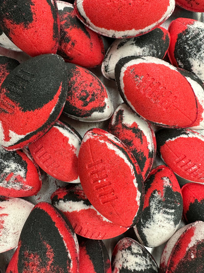 Soapmaid Footy Bath Bomb (Red, Black & White) - St Kilda Saints - 1 Pack