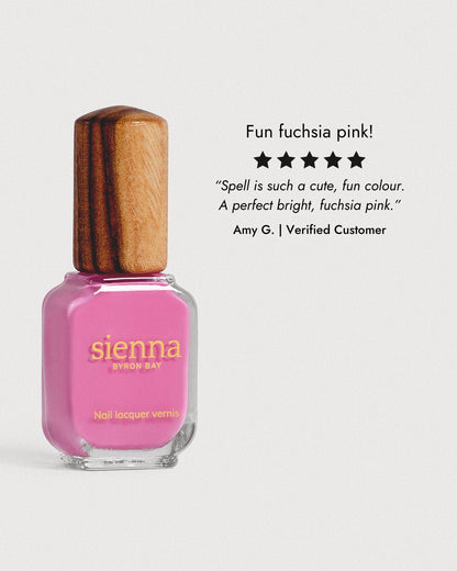 Sienna Nail Polish Spell - Bright Fuschia - 10ml