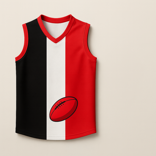 Soapmaid Footy Bath Bomb (Red, Black & White) - St Kilda Saints - 1 Pack