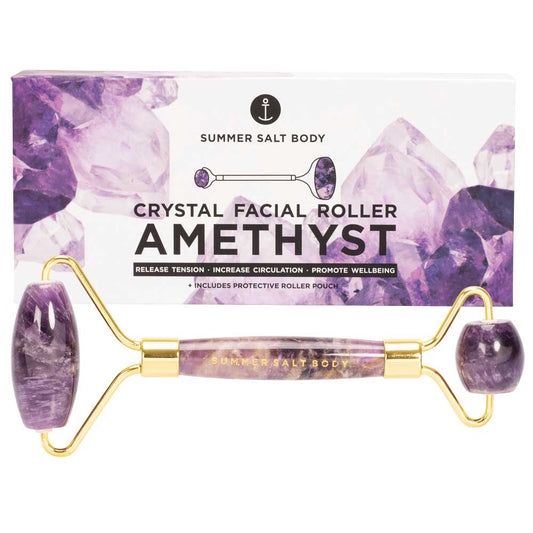 Summer Salt Body Crystal Facial Roller - Amethyst - L'Organic