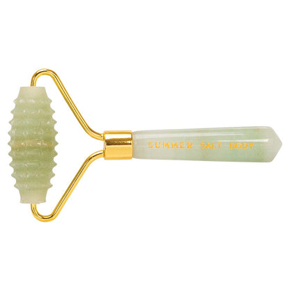 Summer Salt Body Spiky Crystal Facial Roller - Green Jade